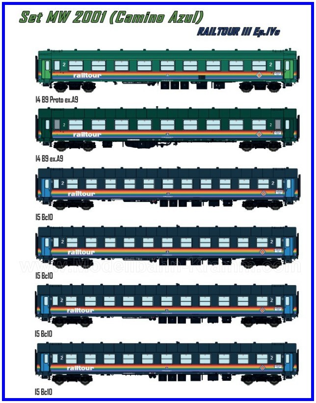 L.S. Models MW2001, EAN 2000075184504: Set 6-teilig Camino Azul Rt