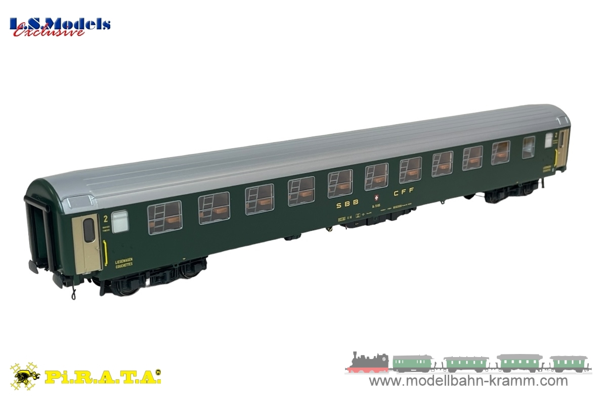 L.S. Models PI9721, EAN 2000075658968: H0 Liegewagen UIC RIC Bc 5185 2.Klasse der SBB
