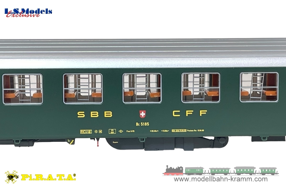 L.S. Models PI9721, EAN 2000075658968: H0 Liegewagen UIC RIC Bc 5185 2.Klasse der SBB