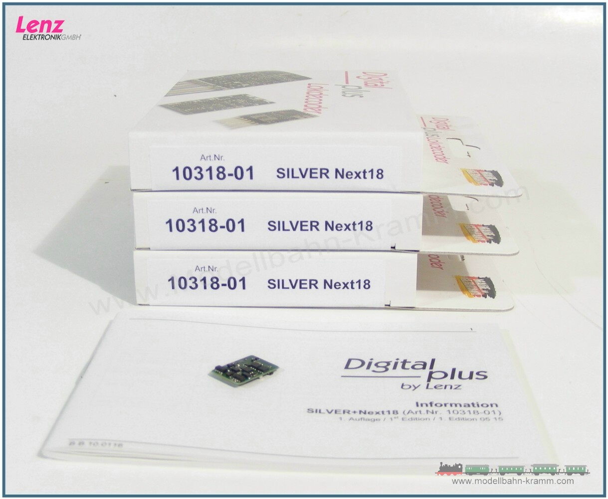 Lenz 10318-01.3, EAN 2000075426307: 3x Silver+ Next18, NEM662