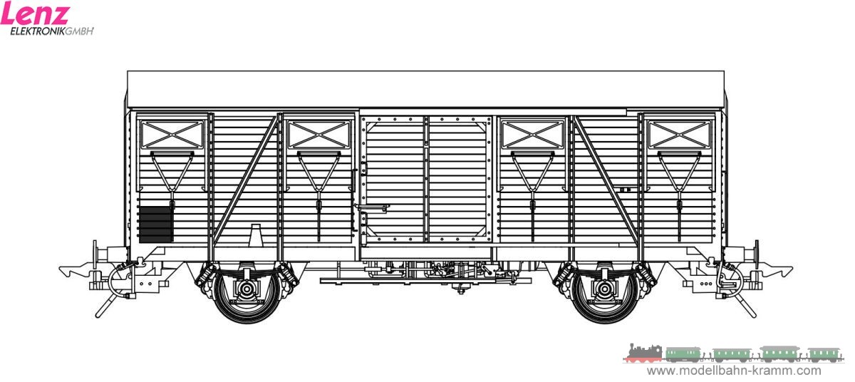 Lenz 42246-08, EAN 4044955008090: 0 Güterwagen K4, FS