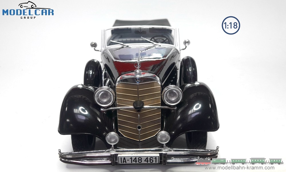 Modelcar Group MCG18207, EAN 4052176908792: 1:18 Mercedes 770 Cabrio W150 1938 schwarz