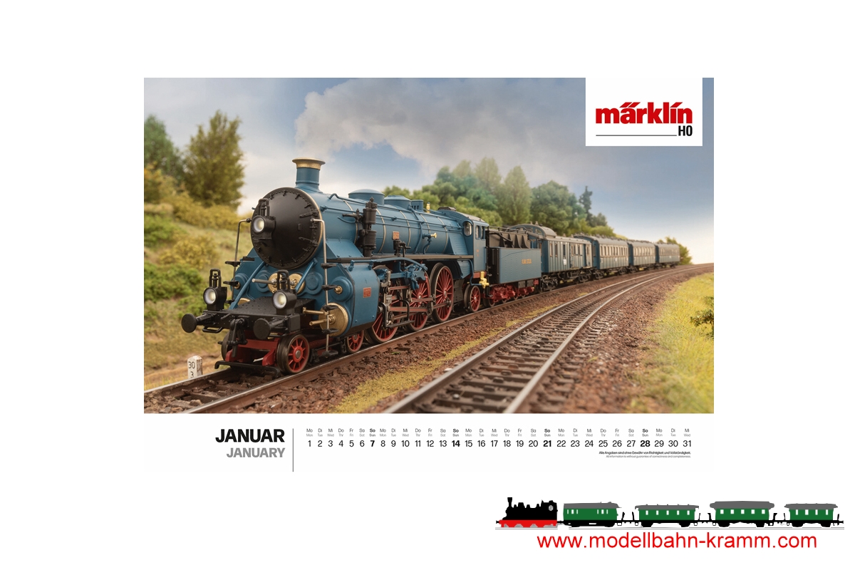 Märklin 19855, EAN 4031111189021: Märklin/Trix Wall Calendar 2023