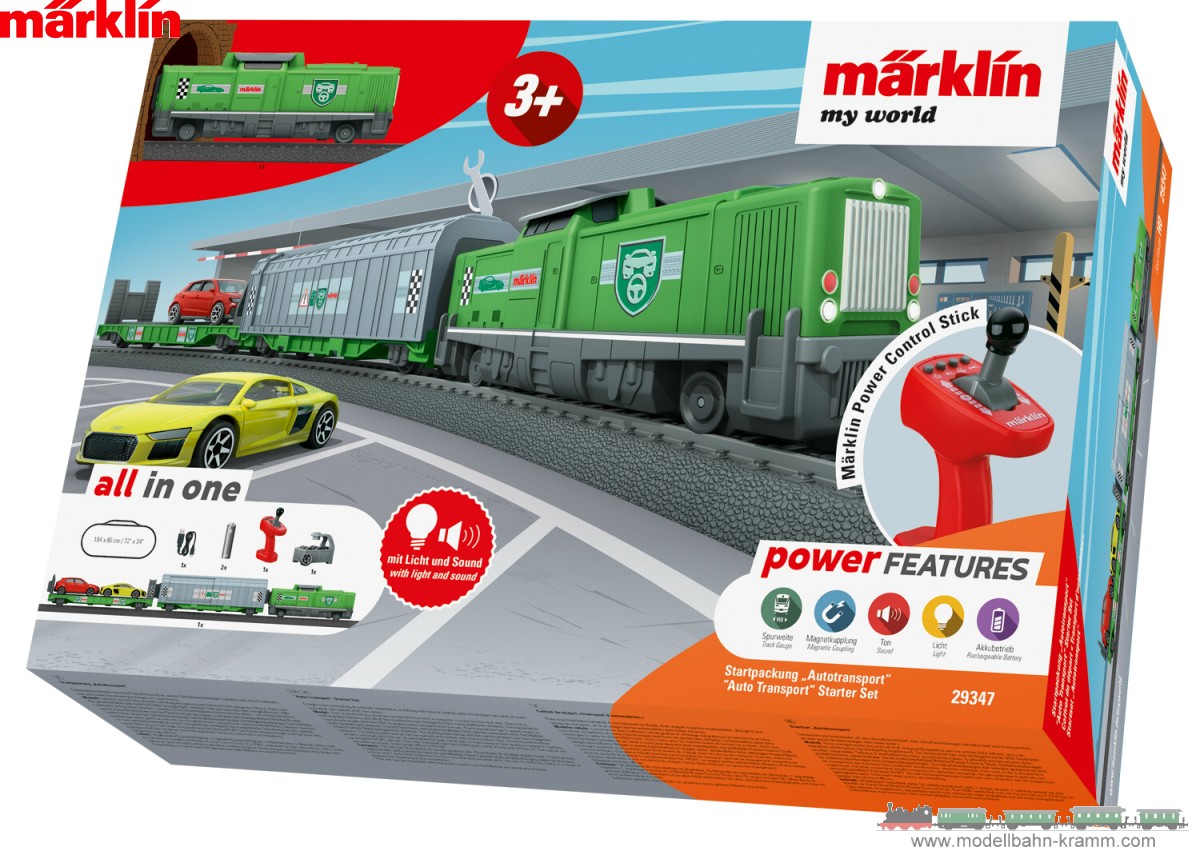 Märklin 29347, EAN 4001883293479: Märklin my world - Auto Transport Starter Set for Children Ages 3