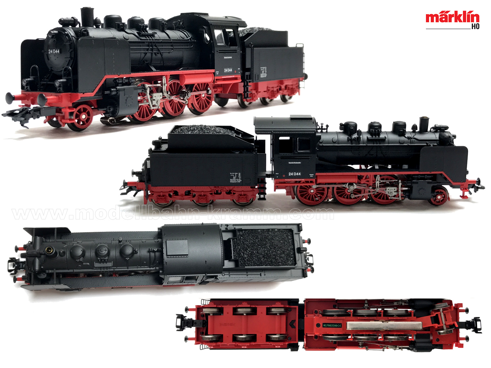 Märklin 36244, EAN 4001883362441: H0-Spur DC Sound  Dampflokomotive BR 24 DB Epoche III