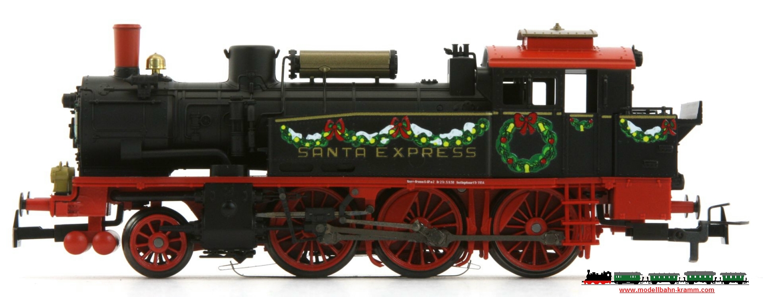 Märklin 36740.001, EAN 2000075570109: Weihnachtslok w13 SANTA EXPRESS ex BR74