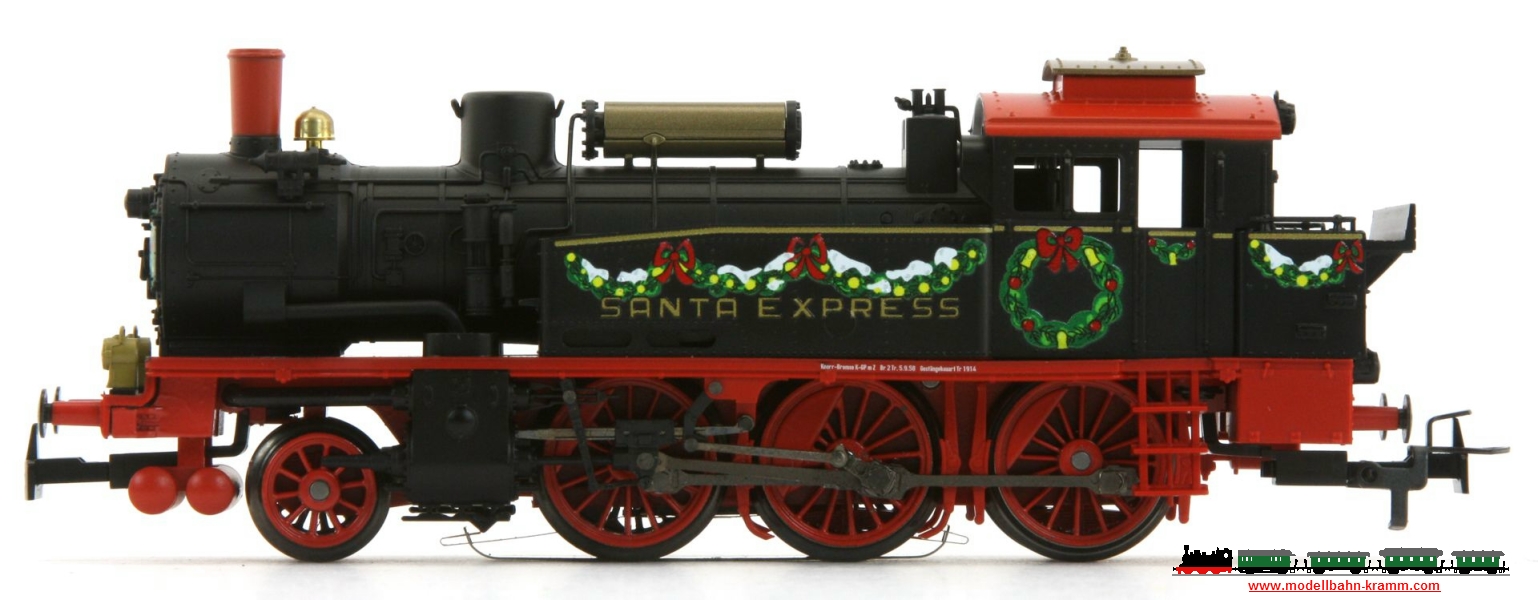 Märklin 36740.001, EAN 4031111190102: Weihnachtslok w13 SANTA EXPRESS ex BR74