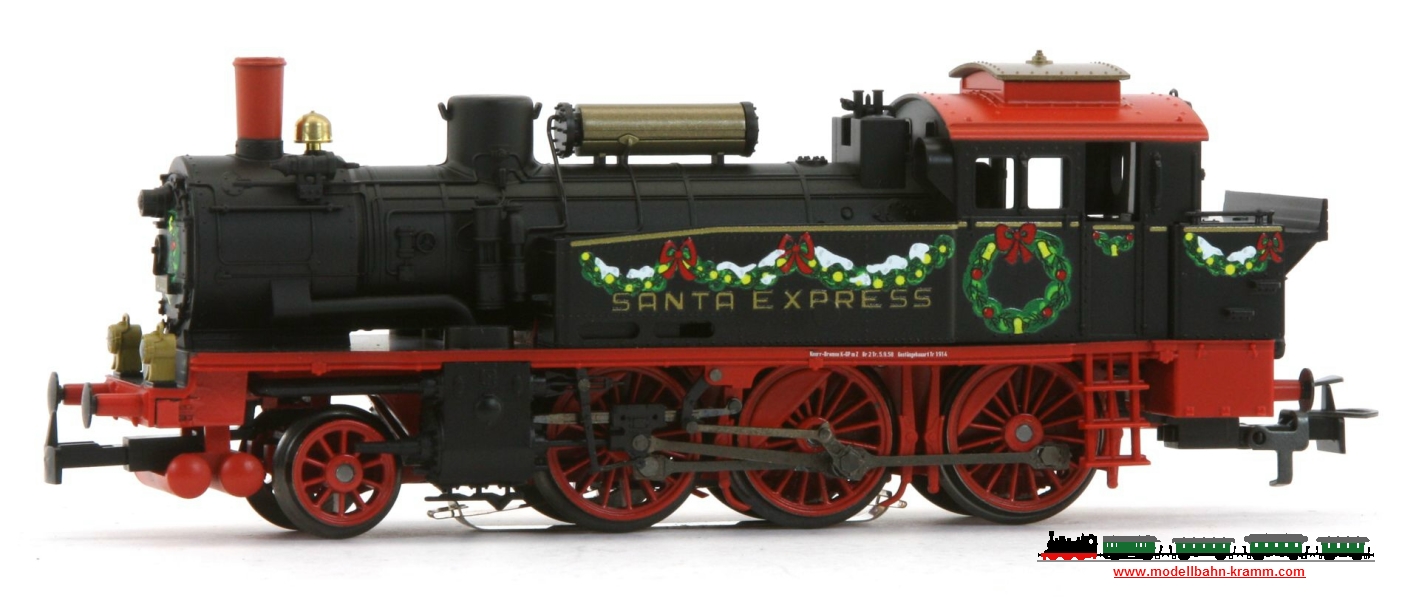 Märklin 36740.001, EAN 4031111190102: Weihnachtslok w13 SANTA EXPRESS ex BR74