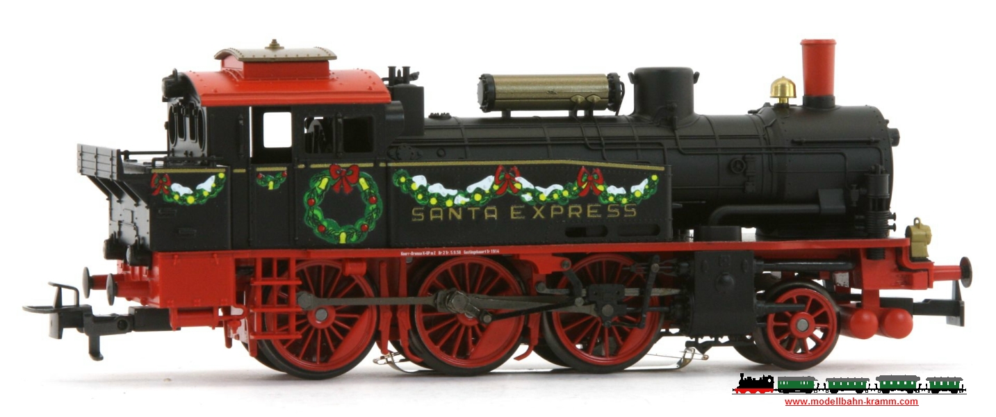 Märklin 36740.001, EAN 4031111190102: Weihnachtslok w13 SANTA EXPRESS ex BR74