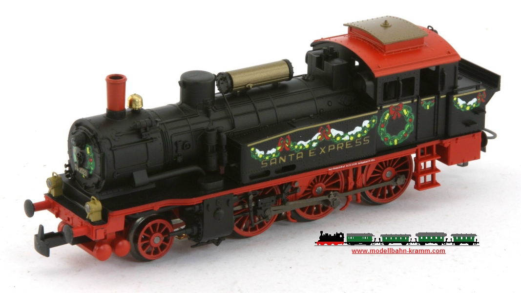 Märklin 36740.001, EAN 4031111190102: Weihnachtslok w13 SANTA EXPRESS ex BR74