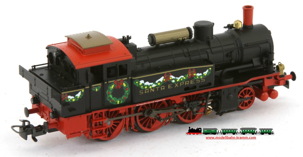 Märklin 36740.001, EAN 4031111190102: Weihnachtslok w13 SANTA EXPRESS ex BR74