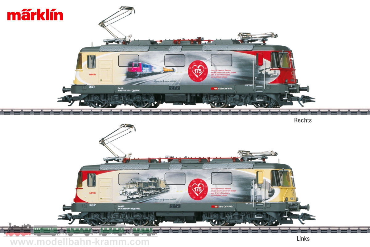 Märklin 37875, EAN 4001883378756: H0 AC Sound Electric Locomotive Re 420, 175Years of Swiss Railways