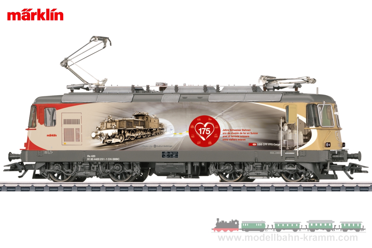 Märklin 37875, EAN 4001883378756: H0 AC Sound Electric Locomotive Re 420, 175Years of Swiss Railways