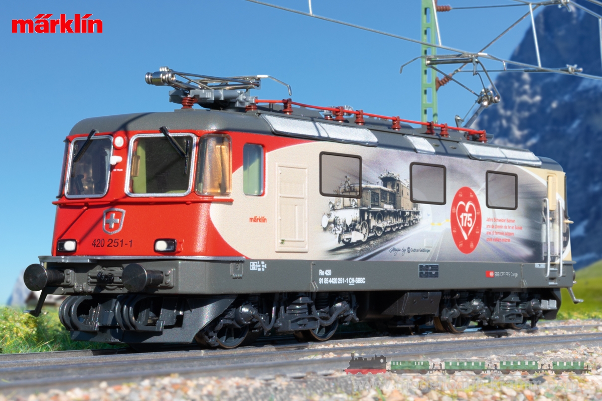 Märklin 37875, EAN 4001883378756: H0 Sound Elektrolokomotive Re 420, 175 Jahre Schweizer Bahnen SBB