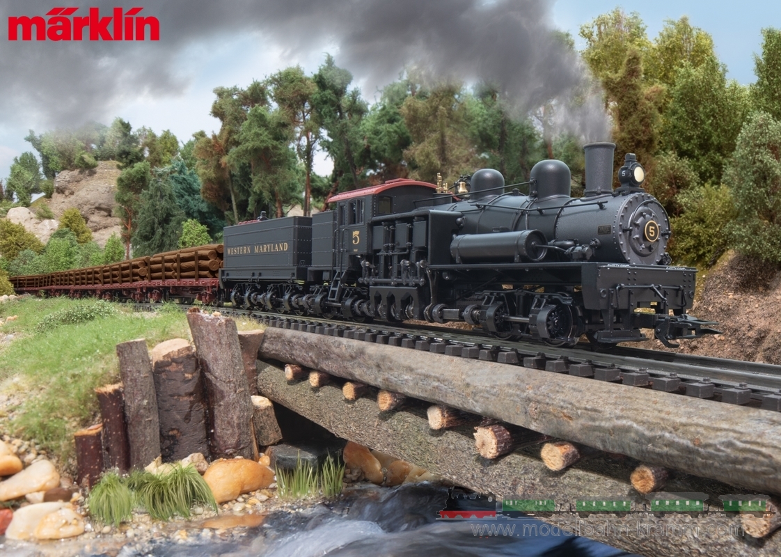 Märklin 38700, EAN 4001883387000: H0 Sound US-Getriebe-Dampflok Bauart Shay