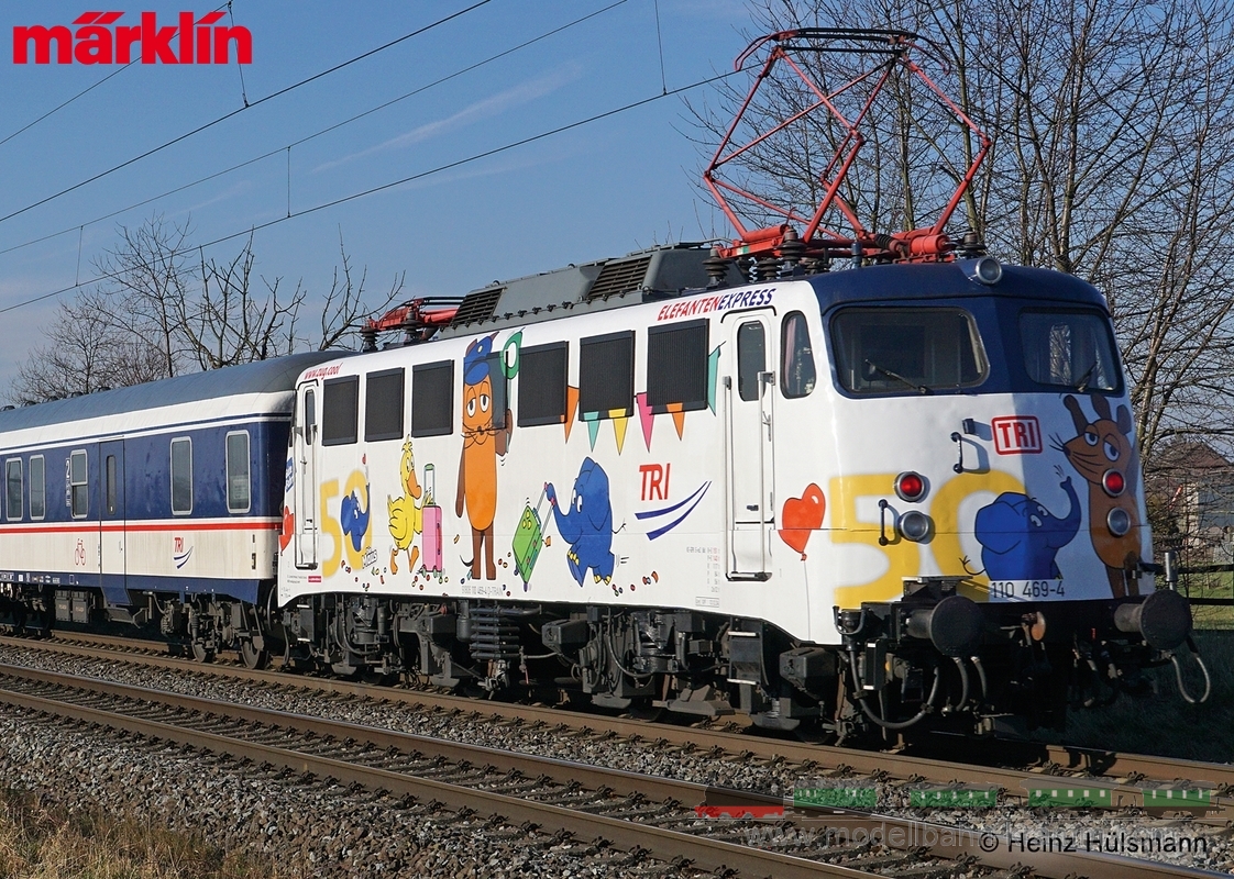 Märklin 39111, EAN 4001883391113: H0 Sound Elektrolokomotive Baureihe 110.3 Elefantenexpress