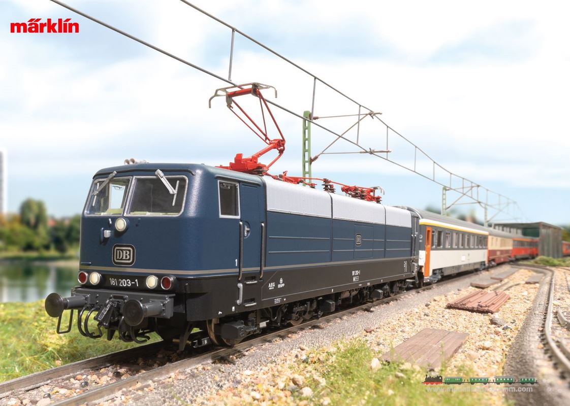 Märklin 39583, EAN 4001883395838: H0 Sound E-Lok BR 181.2 blau, DB