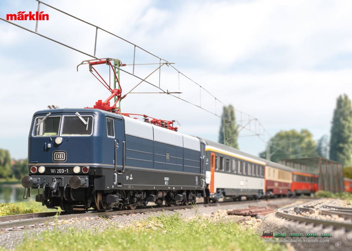 Märklin 39583, EAN 4001883395838: H0 Sound E-Lok BR 181.2 blau, DB