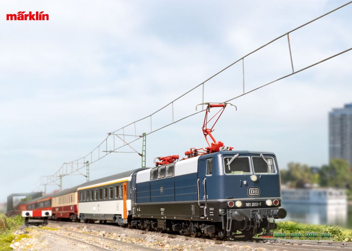 Märklin 39583, EAN 4001883395838: H0 Sound E-Lok BR 181.2 blau, DB