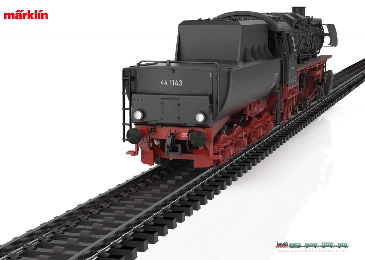 Märklin 39745, EAN 4001883397450: Class 44 Steam Locomotive with a Tub-Style Tender