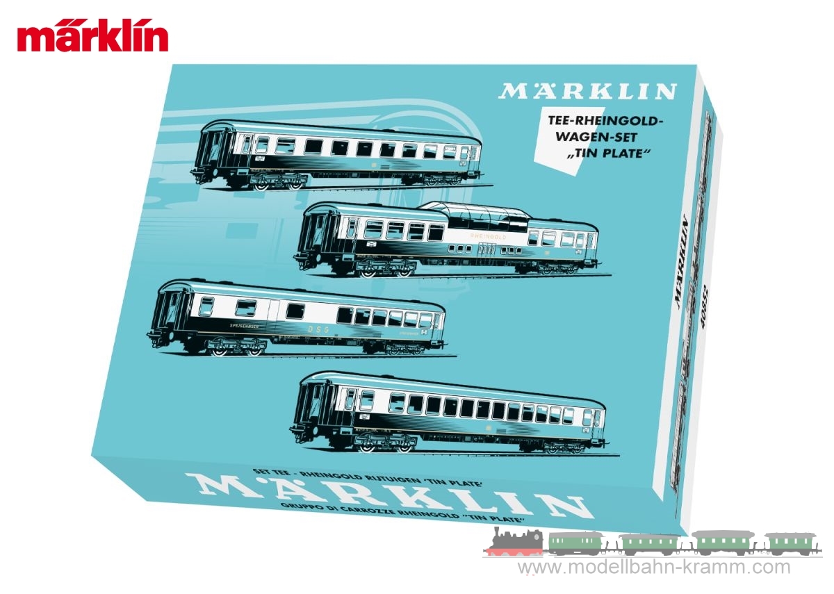 Marklin メルクリン 食堂車 No.4054 + 客室照明 No.7320 Modellbahn-Kramm: Märklin 40852 TEE Rheingold Tin-Plate Car Set