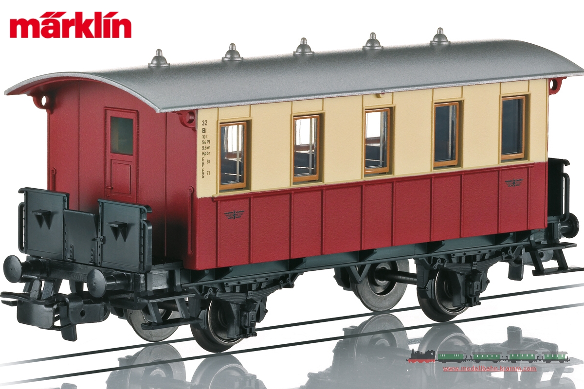 Märklin 4107, EAN 4001883041070: H0 Personenwagen rot/beige Ep.1 - 5,