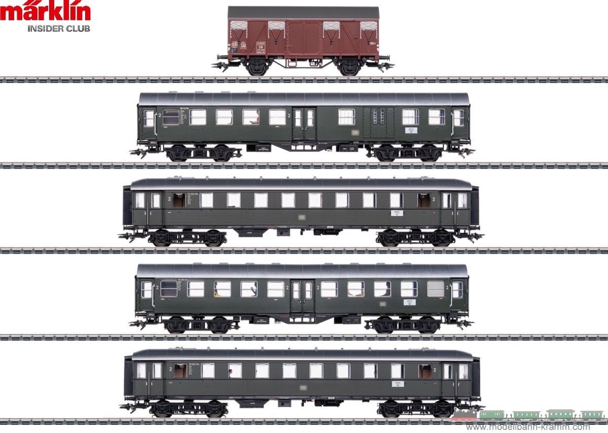 Märklin 41329, EAN 4001883413297: H0 Personenzug mit Güterwagen DB