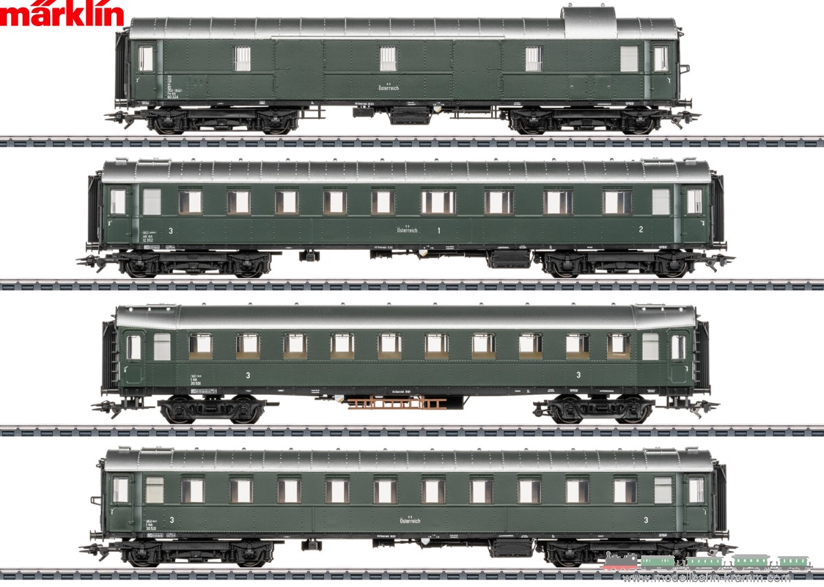 Märklin 42525, EAN 4001883425252: H0 Reisezugwagen-Set zur Dampflok BR 12.11 ÖBB