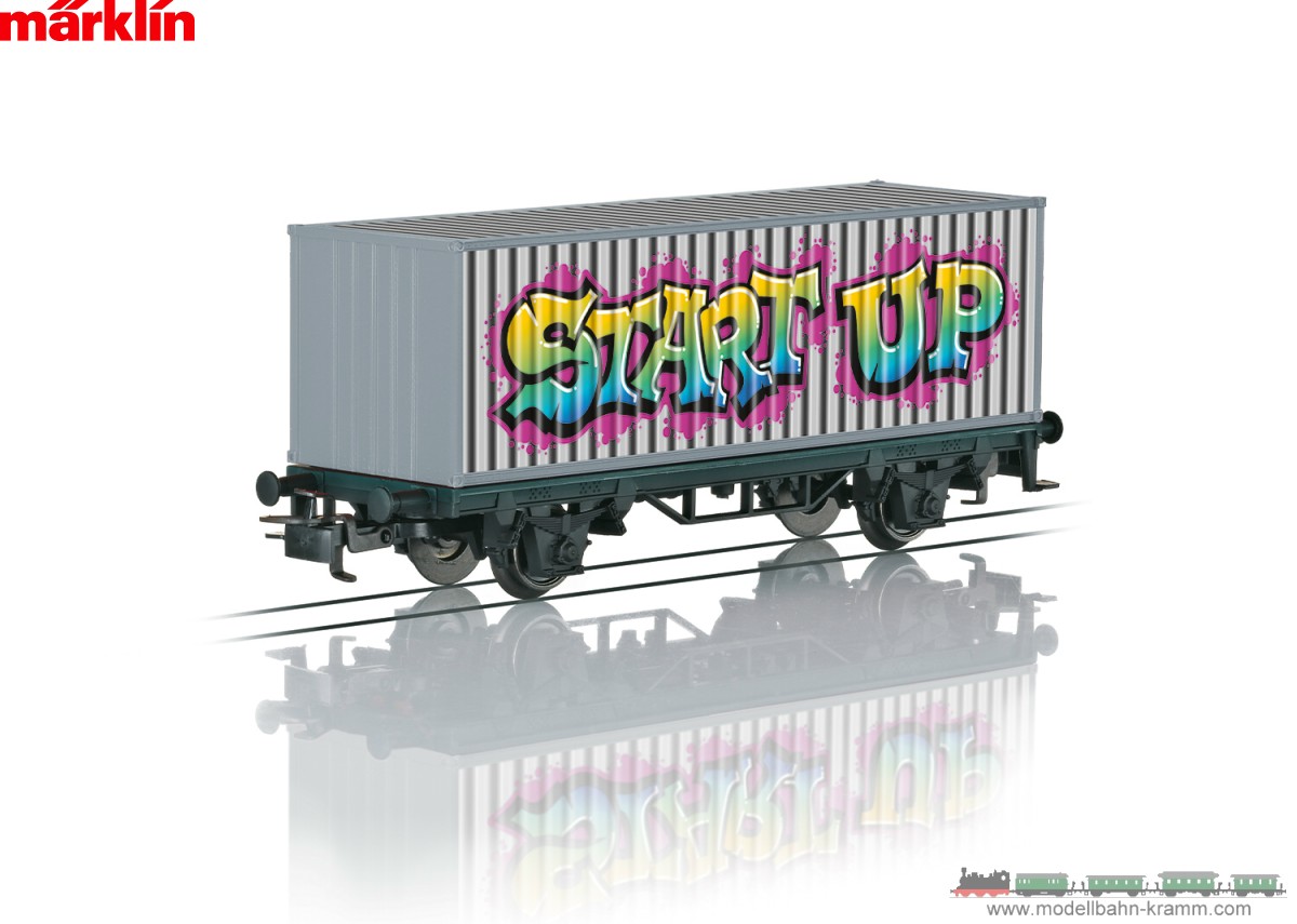 Märklin 44831, EAN 4001883448312: H0 Märklin Start up - Containerwagen Graffiti VI