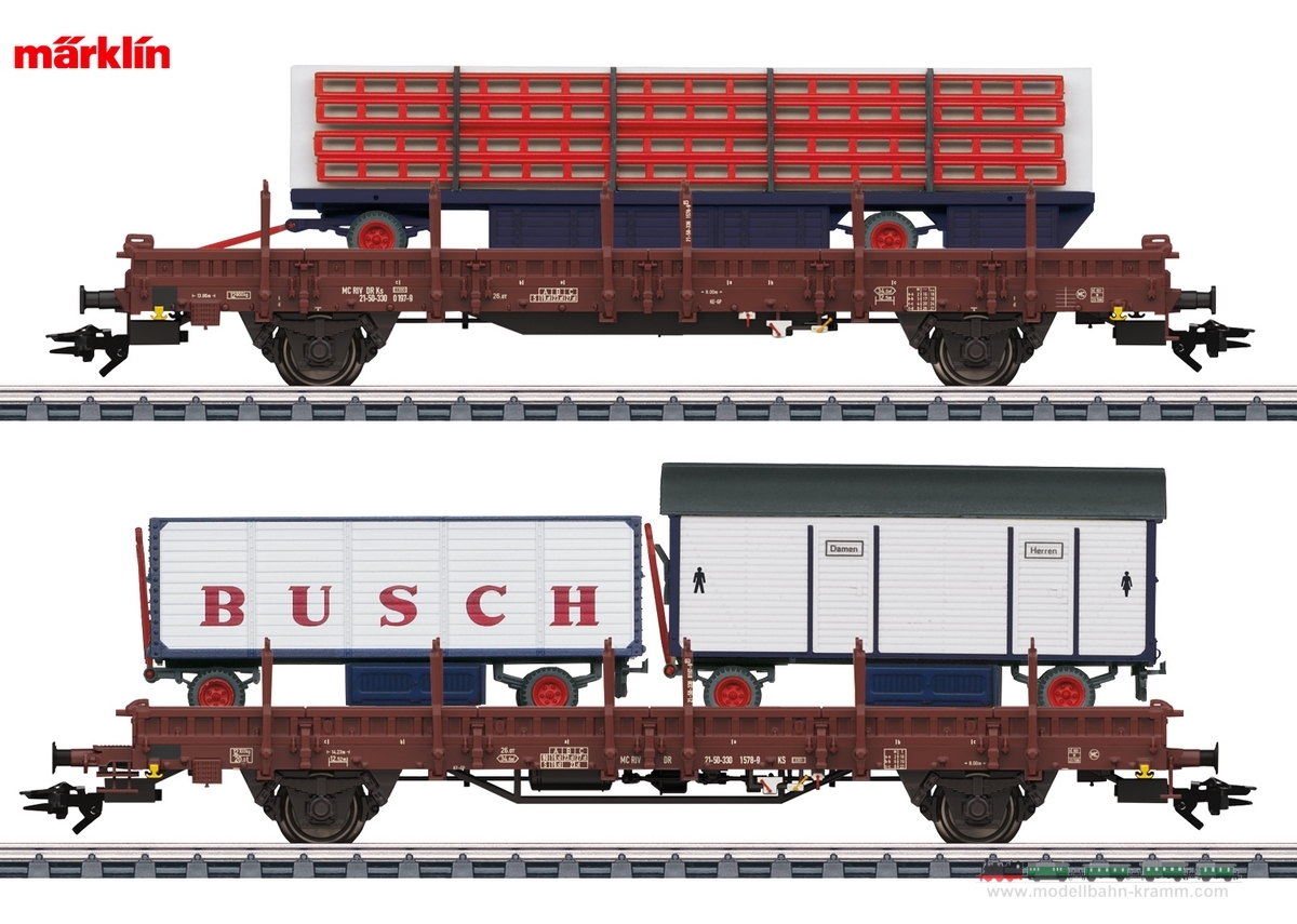 Märklin 45042, EAN 4001883450421: H0 Güterwagen-Set Zirkus Busch DR