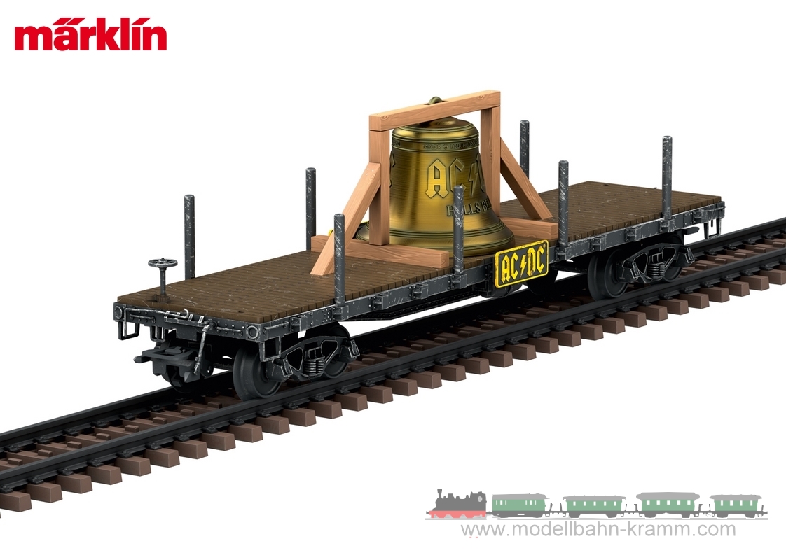 Märklin 46270, EAN 4001883462707: H0 Flachwagen Hells Bells AC/DC