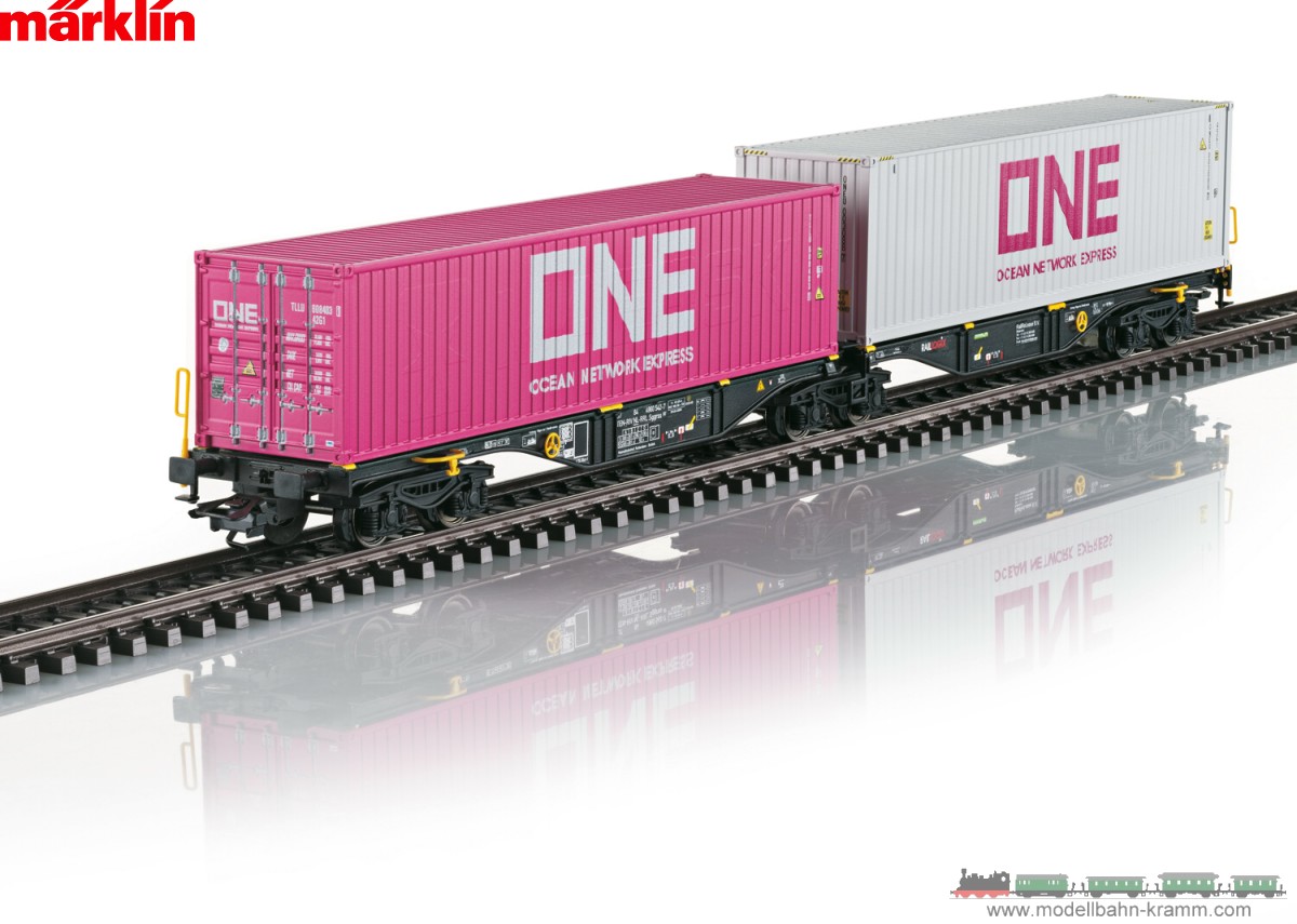 Märklin 47814, EAN 4001883478142: Type Sggrss 80 Double Container Transport Car