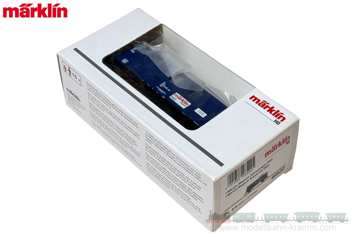 Märklin 48522, EAN 4001883485225: H0 Märklin Magazin Jahreswagen 2022