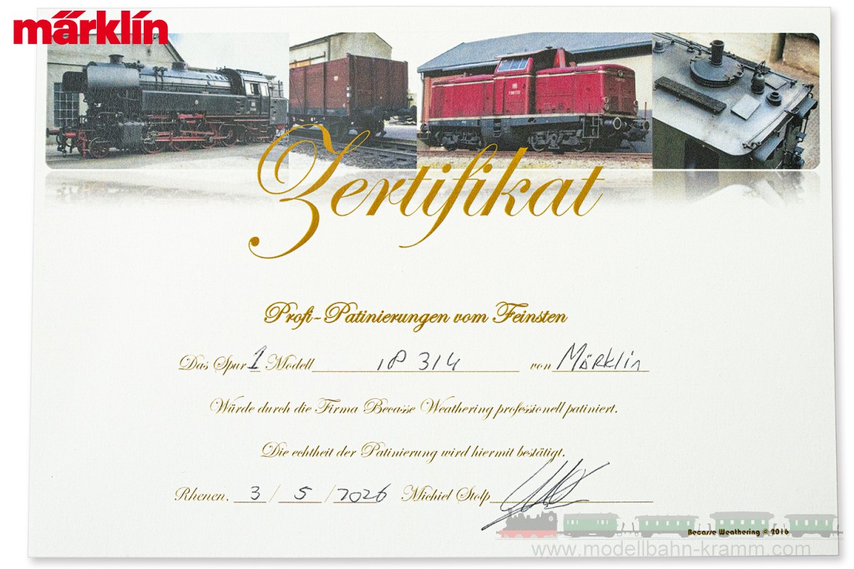 Märklin 55178, EAN 2000076008663: 1 Spur Sound Dampflokomotive Baureihe 18 DR, gealtert
