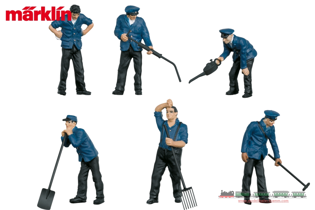 Märklin 56406, EAN 4001883564067: 1 Spur, Figurengruppe Bahnbetriebswerker 6 Stück