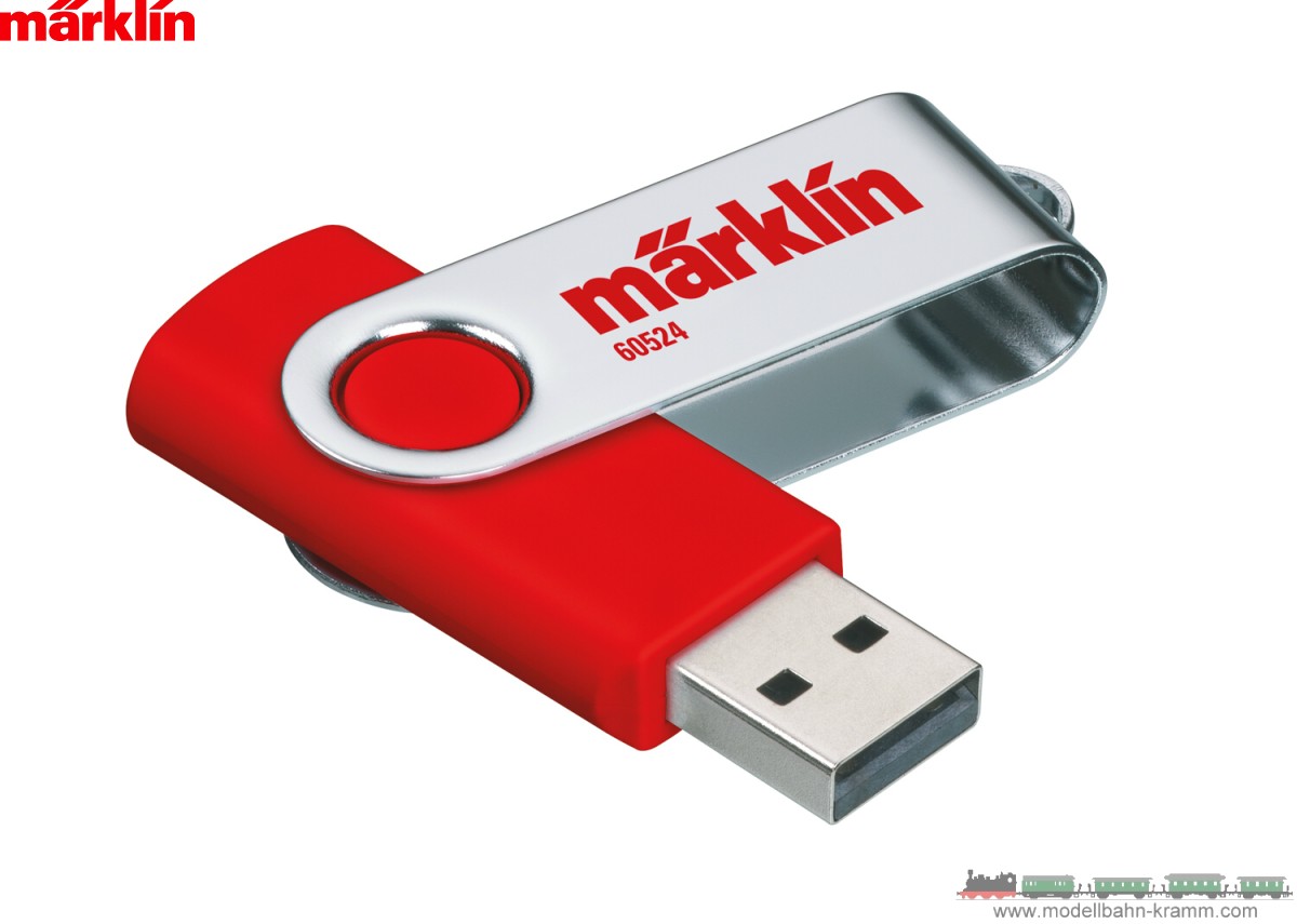 Märklin 60524, EAN 4001883605241: HO Märklin-Software Gleisplanung 2D/3D, USB Stick Version 11.0