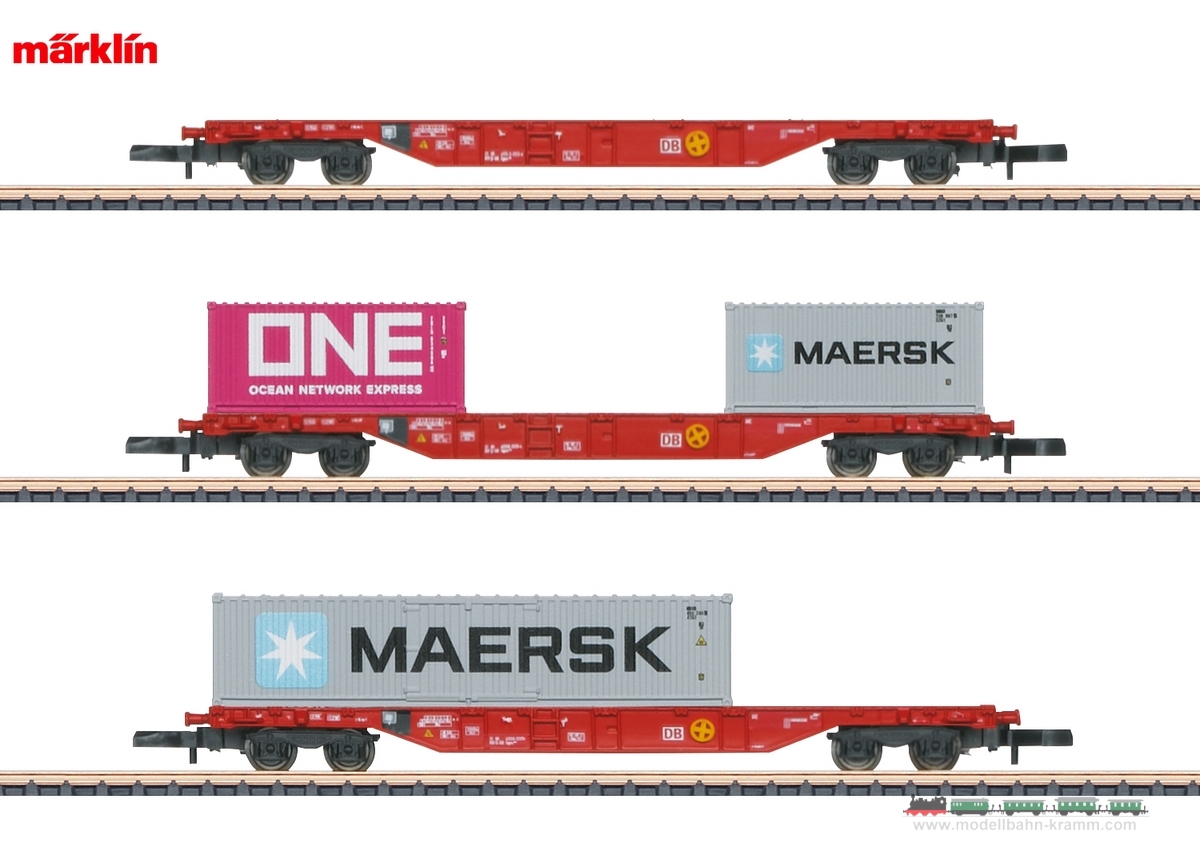 Märklin 82640, EAN 4001883826400: Container Transport Car Set