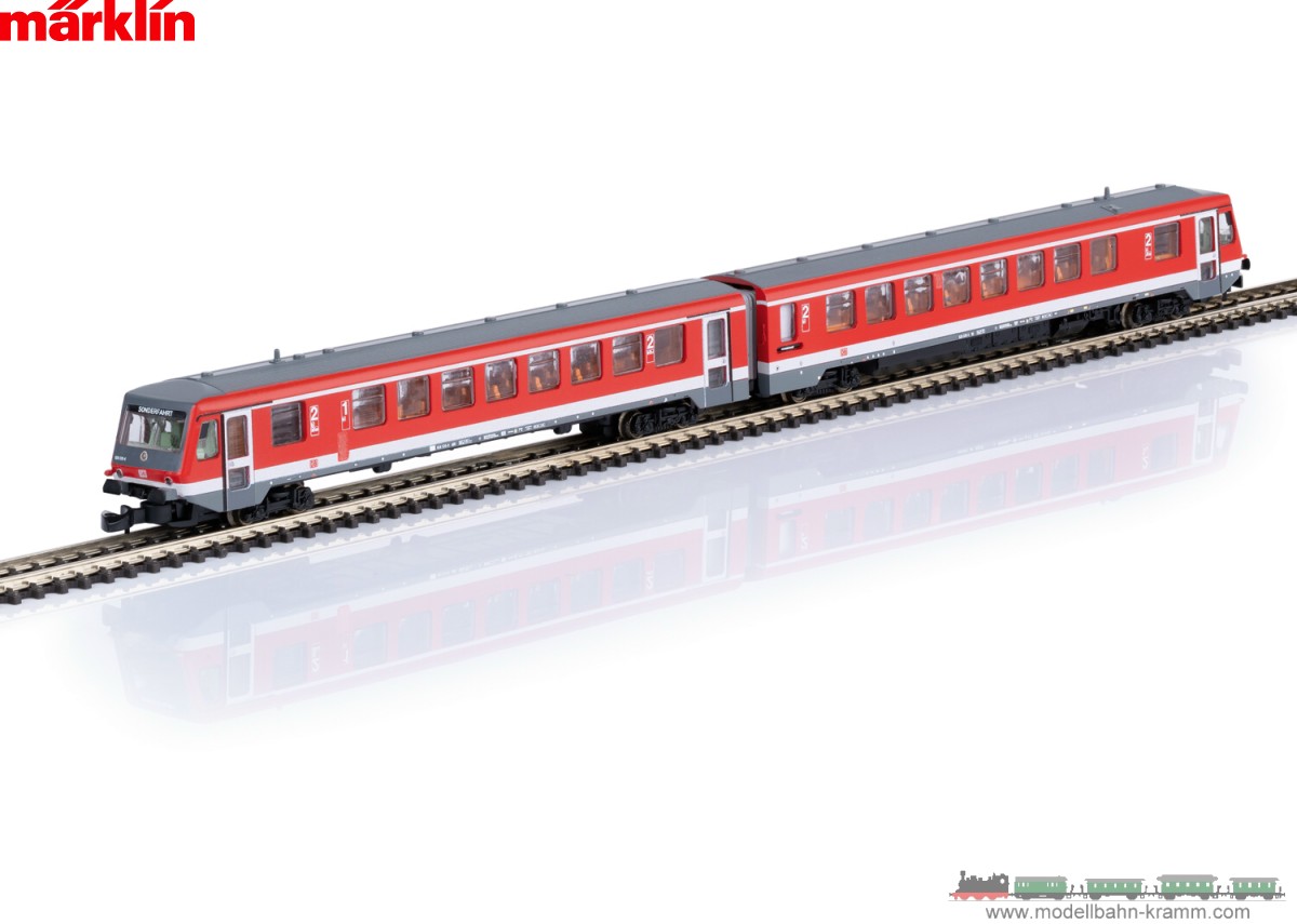 Märklin 88700, EAN 4001883887005: Z Dieseltriebwagen BR 628.2 mit Steuerwagen BR 928.2 DB AG