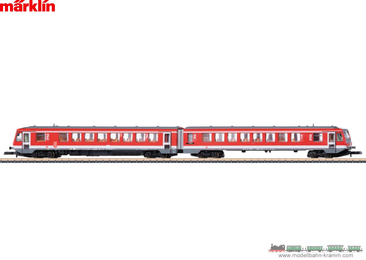 Märklin 88700, EAN 4001883887005: Z Dieseltriebwagen BR 628.2 mit Steuerwagen BR 928.2 DB AG