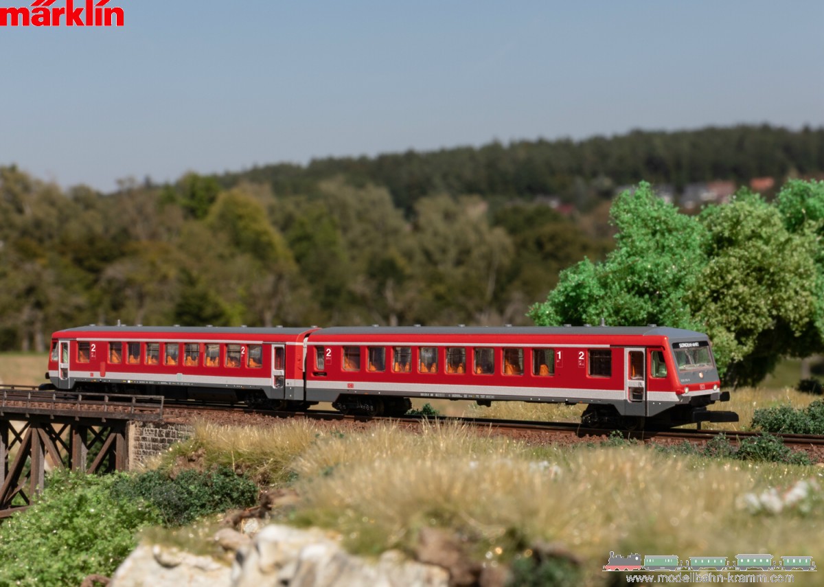 Märklin 88700, EAN 4001883887005: Z Dieseltriebwagen BR 628.2 mit Steuerwagen BR 928.2 DB AG