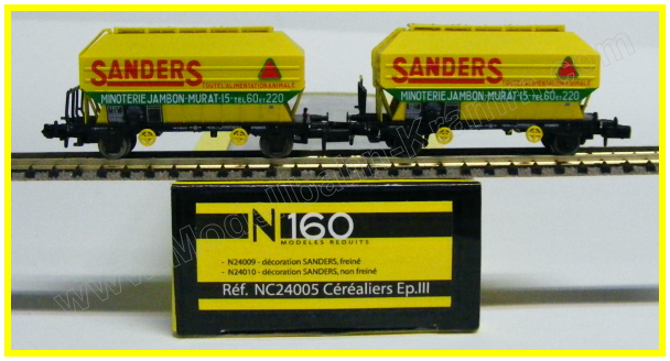 N160 24005, EAN 2000003506187: Set 2 Getreidew. Sanders,SNCF