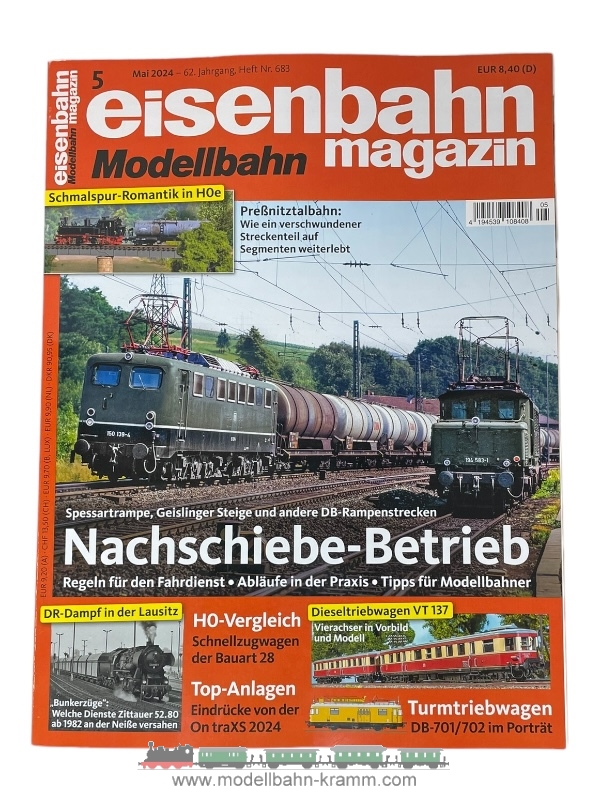 VGB Verlagsgruppe Bahn 009.24.1005, EAN 2000075578501: Eisenbahn Magazin 05/2024