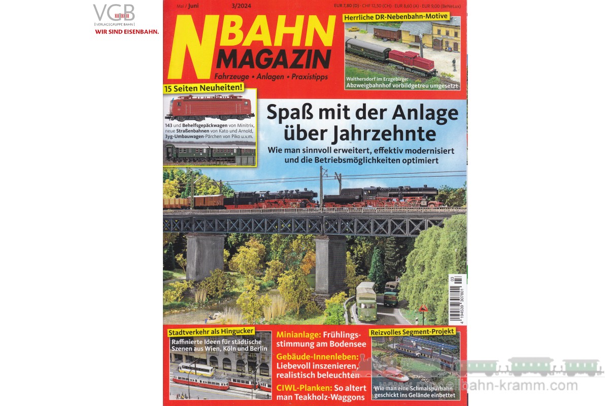 VGB Verlagsgruppe Bahn 009.24.1203, EAN 2000075652607: N-Bahn Magazin  03/2024