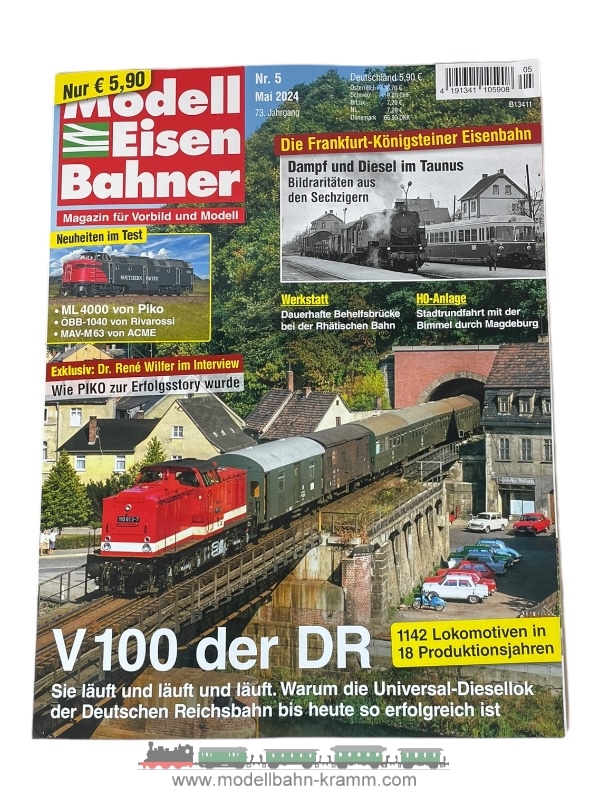 VGB Verlagsgruppe Bahn 655.24.1005, EAN 2000075578624: Modell Eisenbahner 05/2024