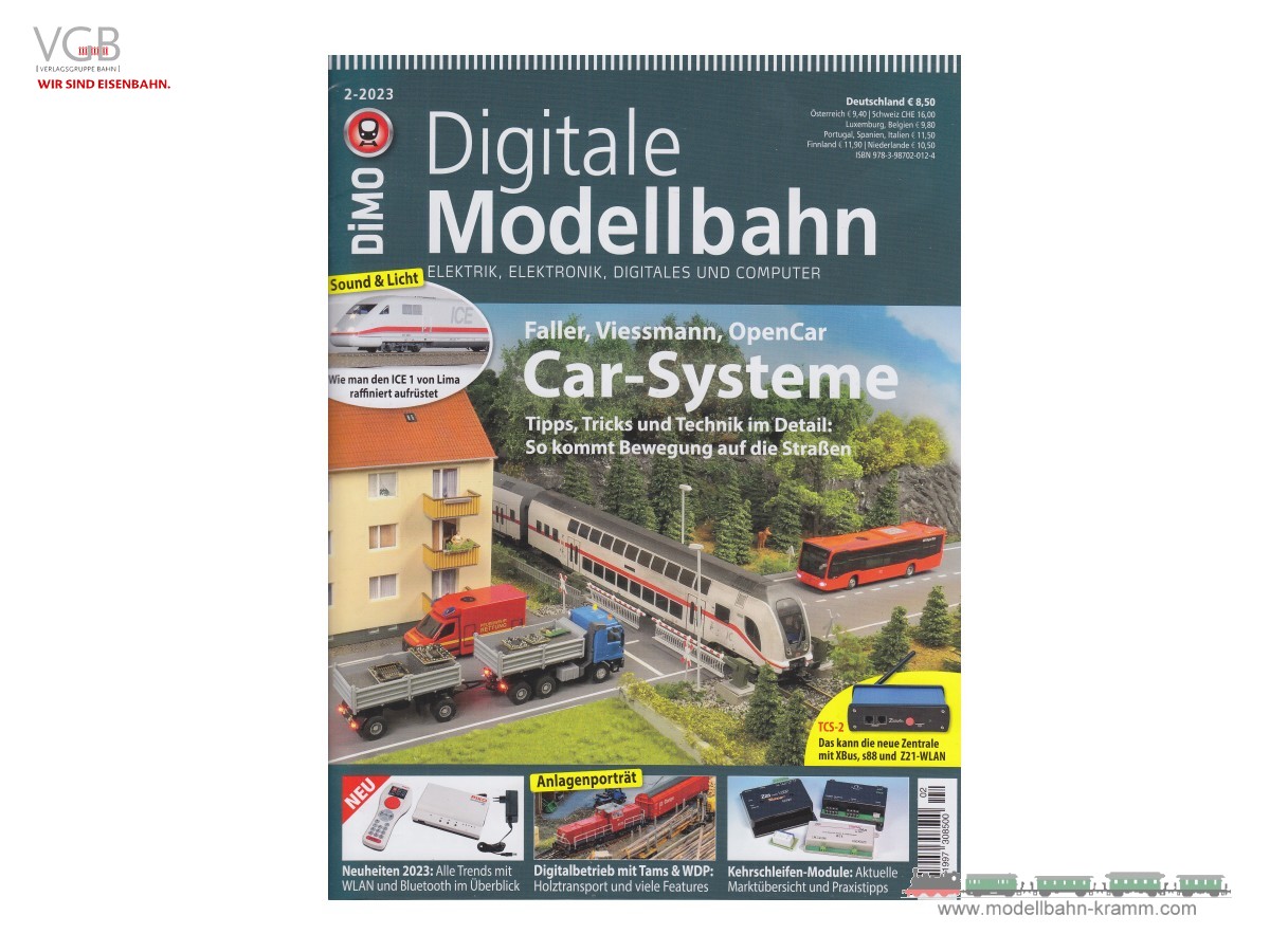 VGB Verlagsgruppe Bahn 9783987020124, EAN 2000075512840: Digitale Modellbahn Car-Systeme