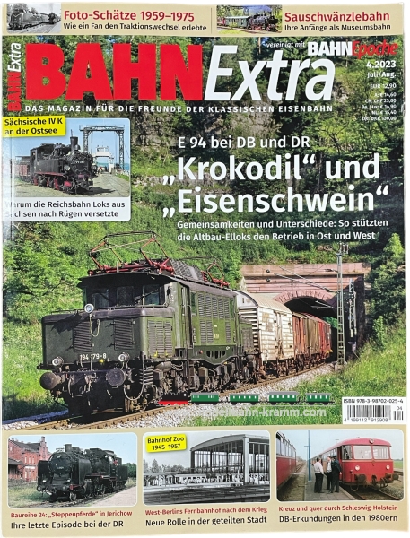 VGB Verlagsgruppe Bahn 9783987020254, EAN 2000075540768: BahnExtra Krokodil und Eisenschwein
