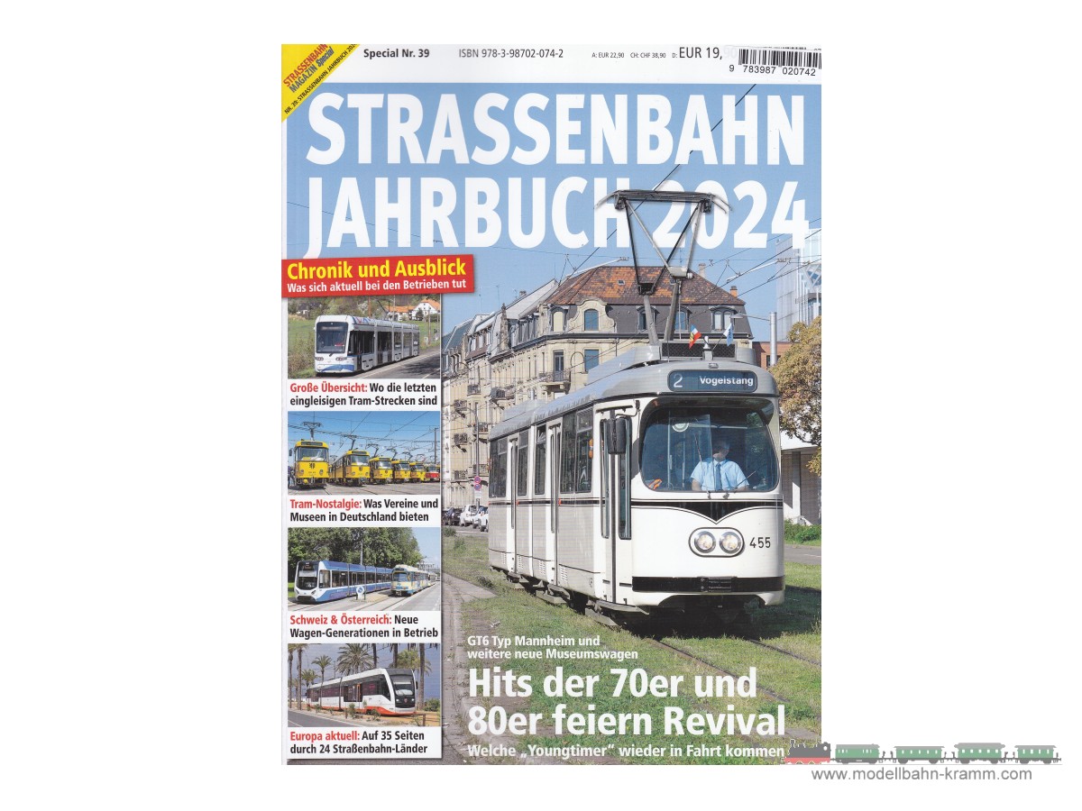 VGB Verlagsgruppe Bahn 9783987020742, EAN 2000075581594: Straßenbahn Jahrbuch 2024