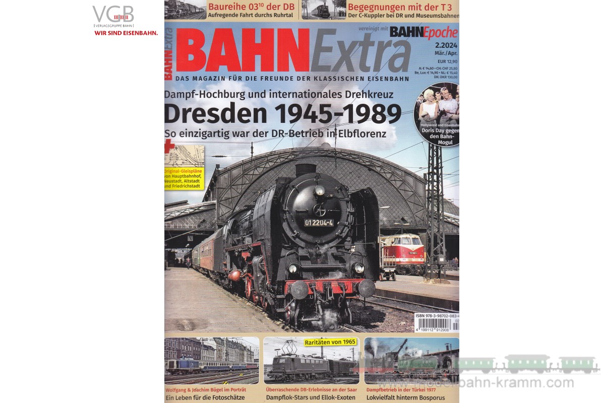 VGB Verlagsgruppe Bahn 9783987020834, EAN 2000075635303: BahnExtra Dresden 1945 - 1989