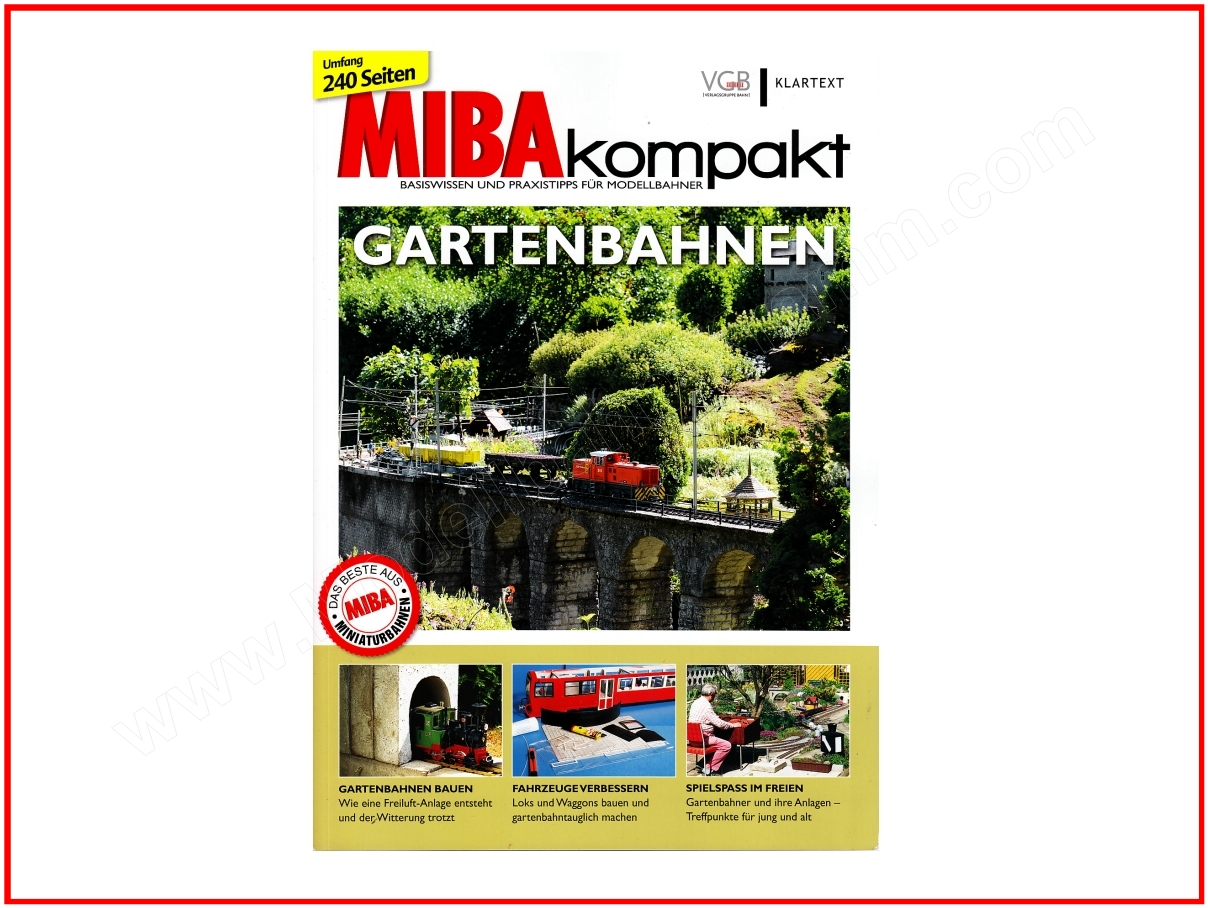 MIBA-Verlag 1601702, EAN 2000008729987: Kompakt Gaertenbahnen