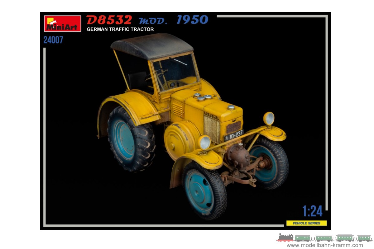 MiniArt 24007, EAN 5905090346623: 1:24 Bausatz, Ackerschlepper D8532 Mod. 1950